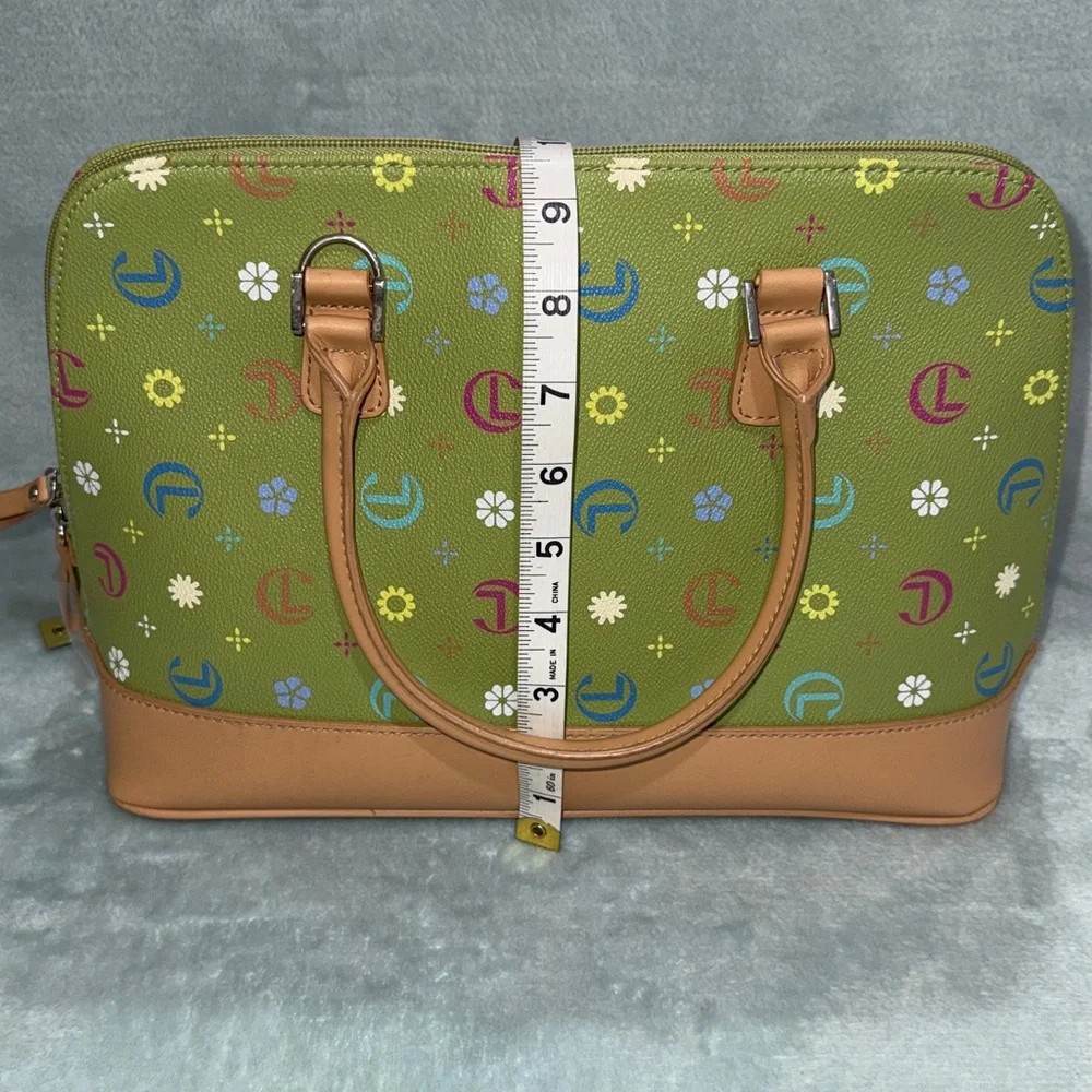 Stylish Green Floral Women's Bag